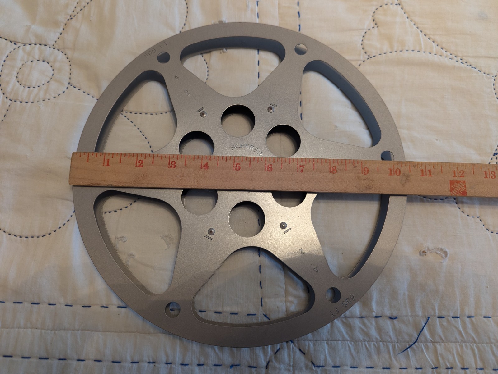 SCHERER 800′ 16MM FILM REEL 800ft cap – Made In USA – See Video