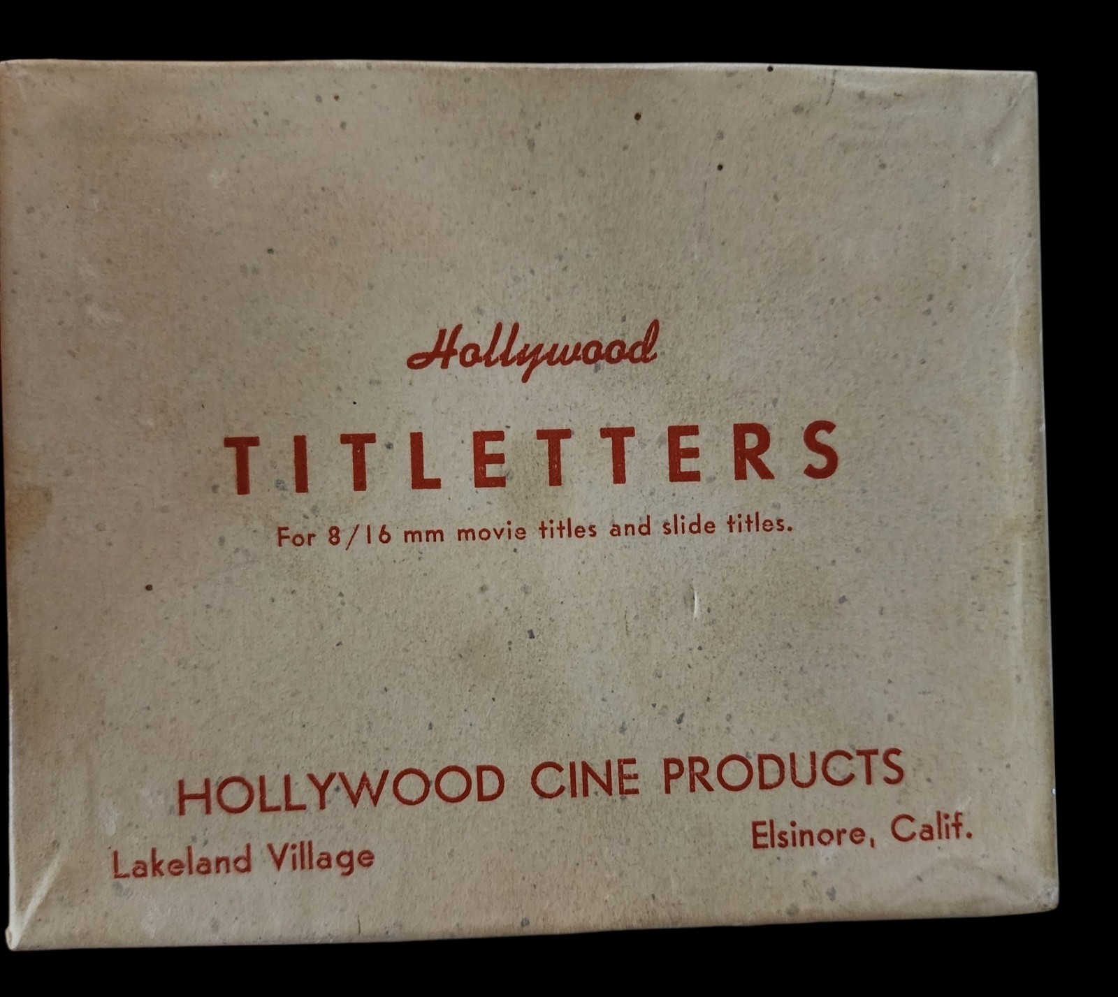 Vintage Hollywood Titletters 8mm 16mm Movie Title Letter Kit Elsinore CA Boxed