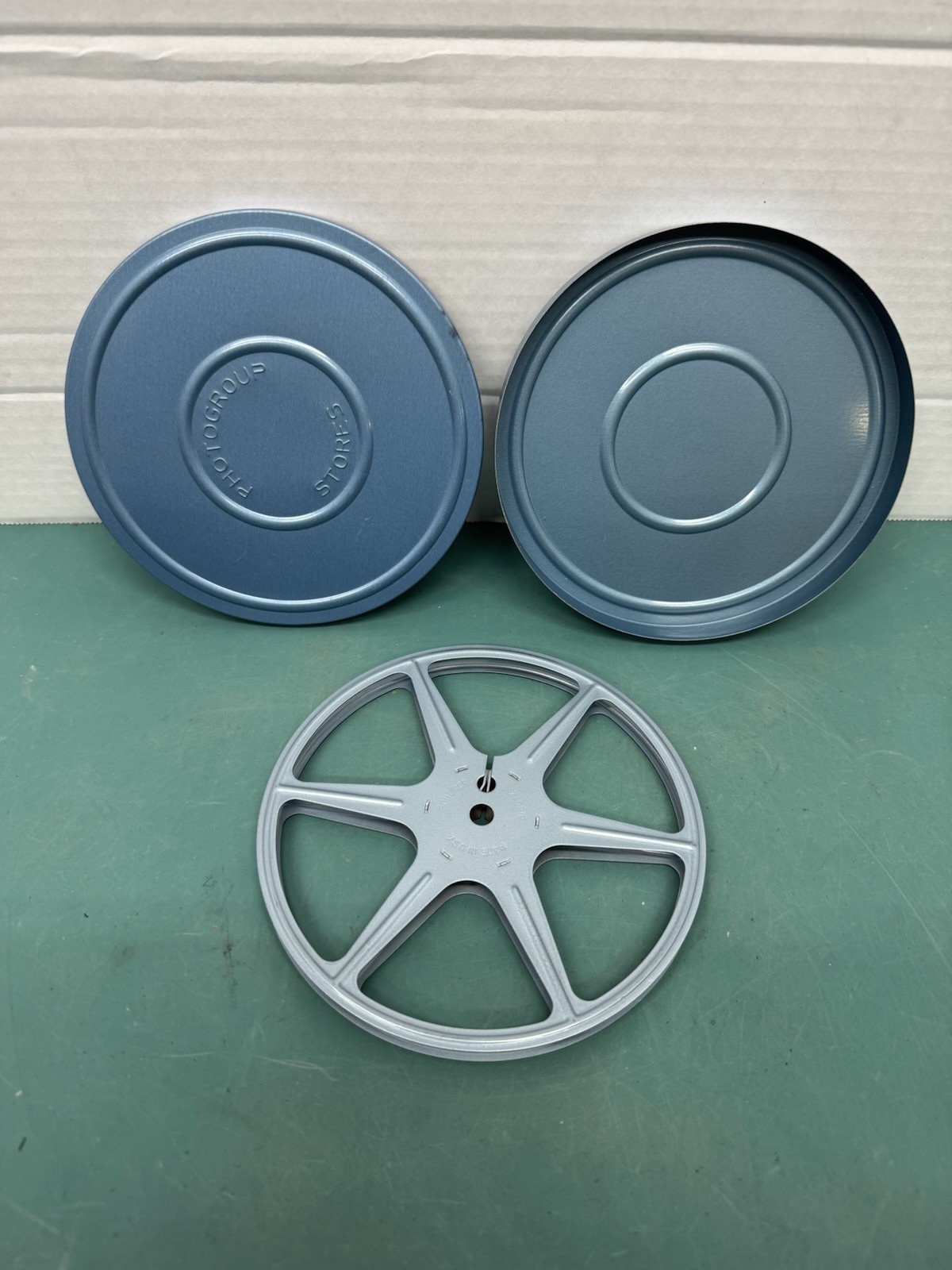 Vintage Film Tin Canister Holders Round Container