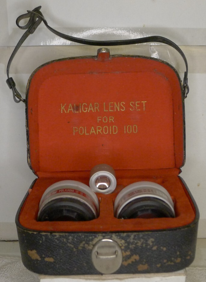 Kaligar Aux Lens Set for Polaroid Model 100 101 103 104 Camera with Case
