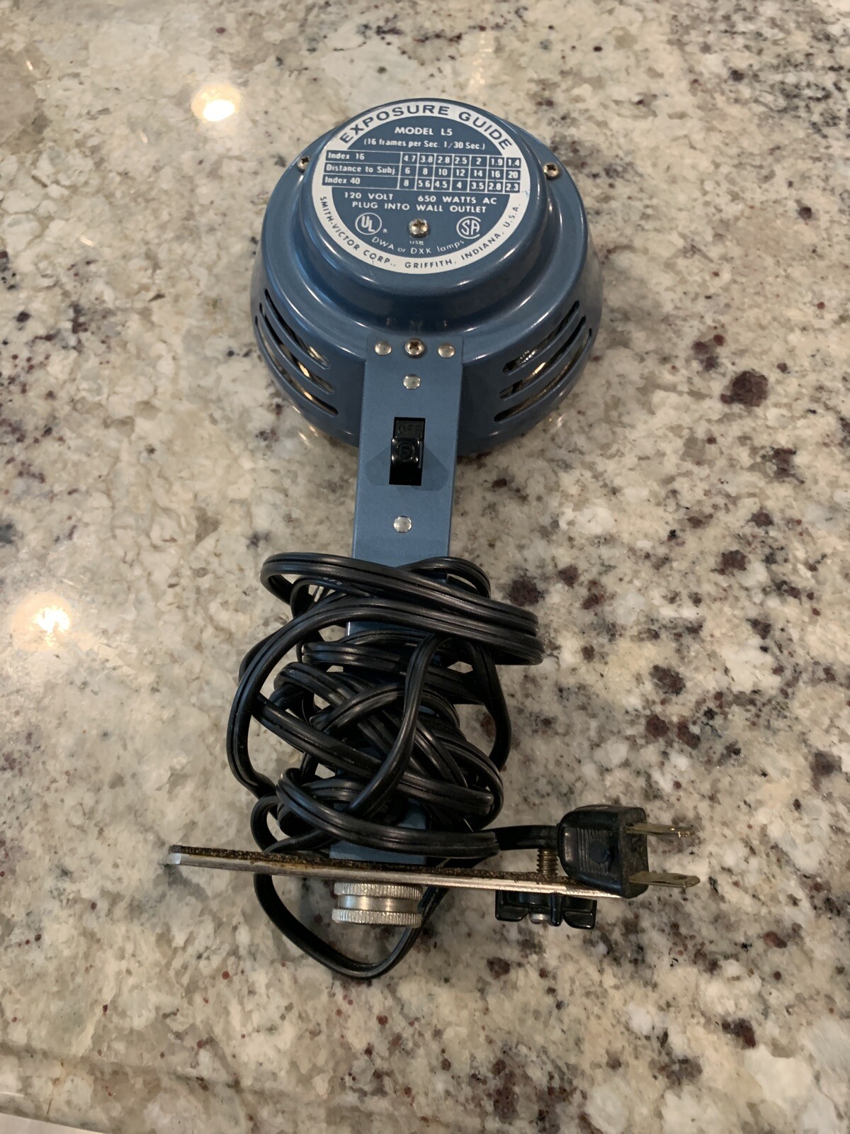 VINTAGE Smith-Victor Model L5 Flood Light Camera Movie Light Tested Works