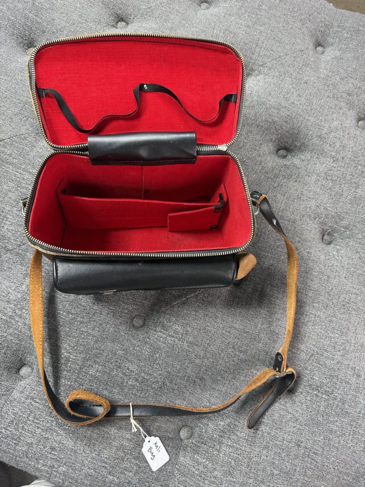 Rare Vintage Kali Bag Retro Film Camera Leather Case Bag Japan