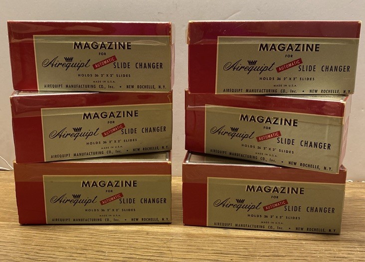 VTG 6 Boxes Airequipt Magazine Slide Changers W/Barnett & Jaffe Baja Slide Case