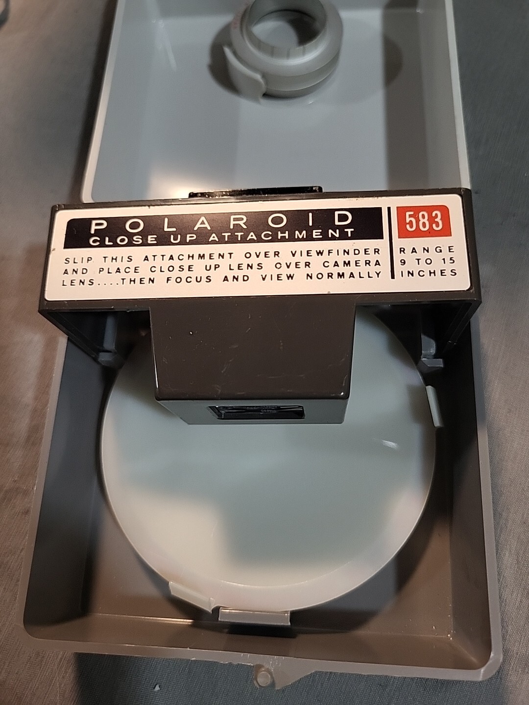 Vintage Polaroid Close-Up Kit #583 w/ Box & Camera Portrait Kit #581