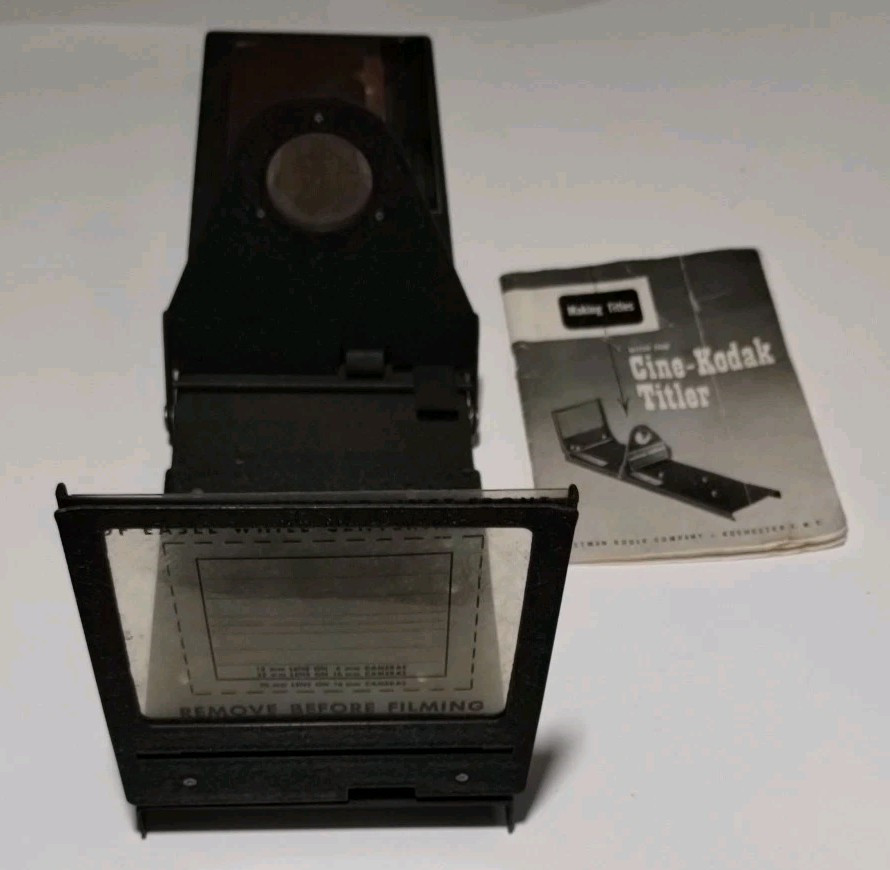Cine-Kodak Titler Eastman Kodak Company Display Item Vtg In Excellent Condition
