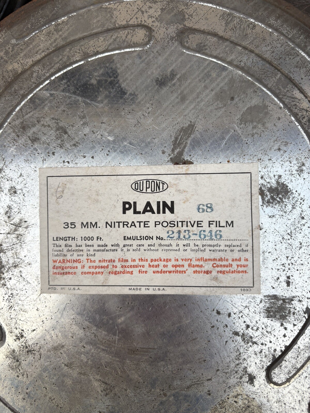 DuPont Film Canisters 35 MM Nitrate “West Point Widow”