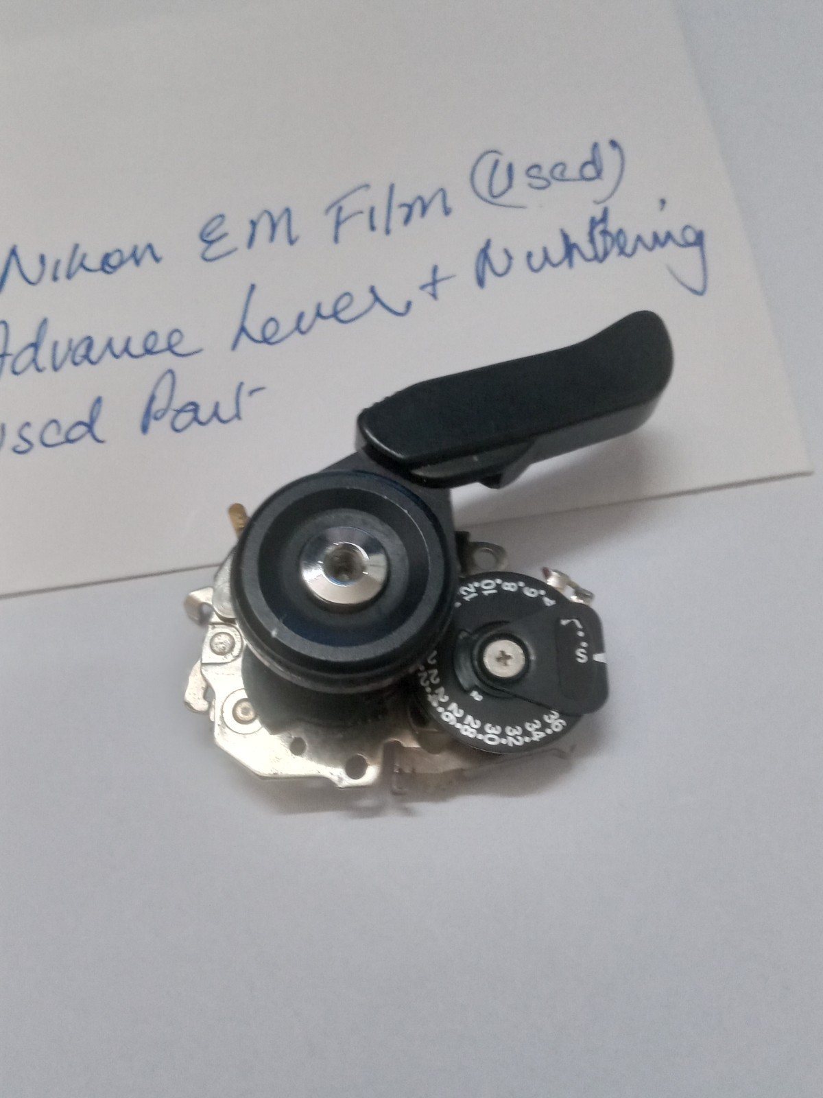 Nikon EM Film Advance Knob W Film Counter Unit Used Replacement Part