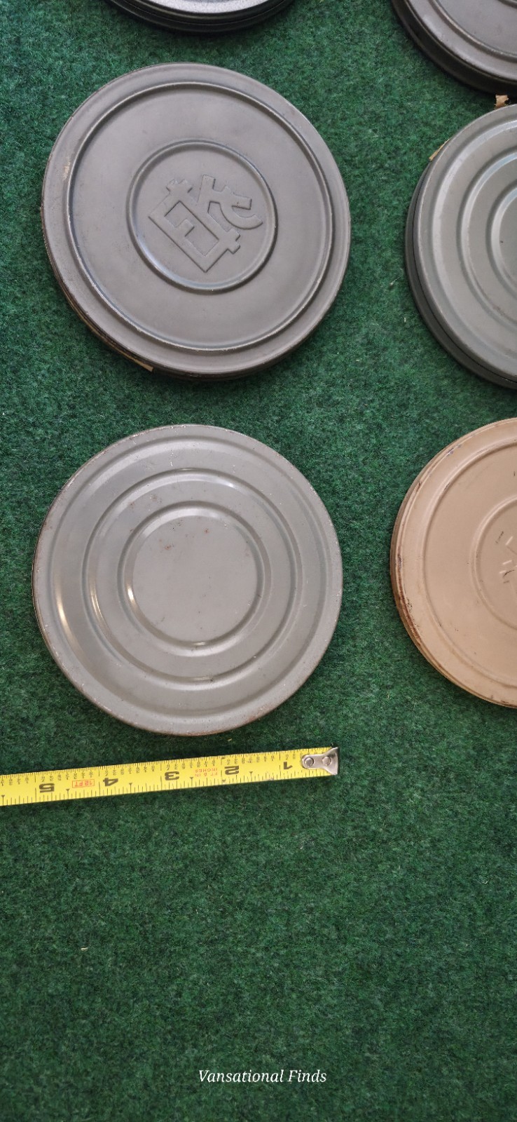 Lot Of 6 Vintage Film Canisters 5 Inch