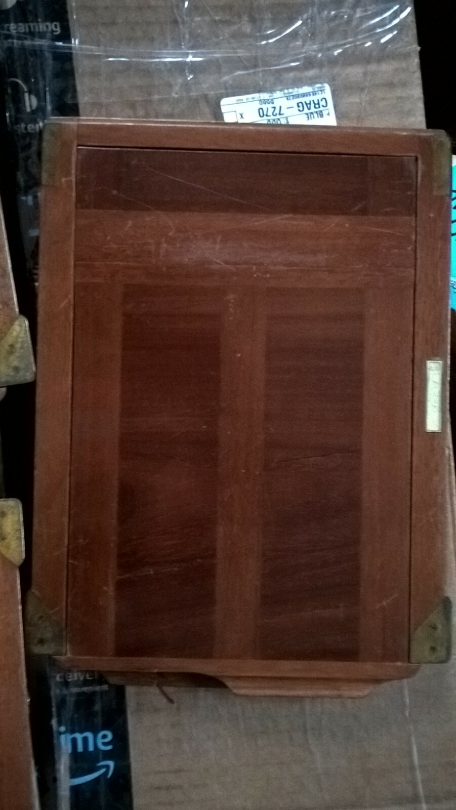 VINTAGE WOODEN DOUBLE DRAW SLIDE EXPOSURE PHOTOGRAPHY FRAME