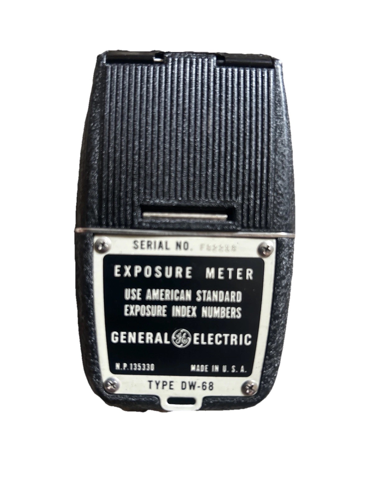 VTG GE Light Meter General Electric W/ Leather Case Type DW-68 Exposure TESTED