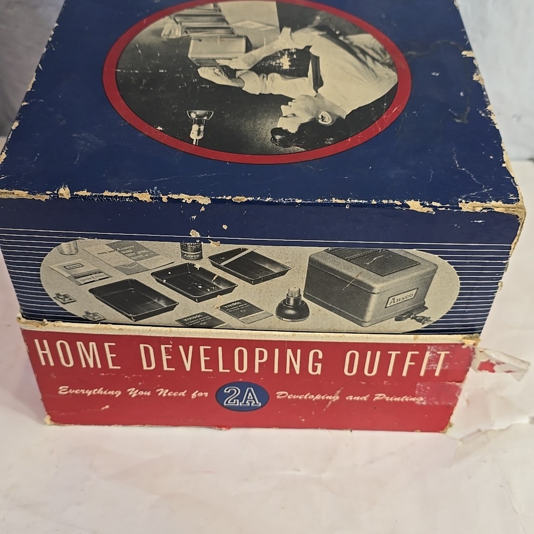 1950s Ansco Photograph Home Developing Outfit No. 2A Original Vintage Box Instru