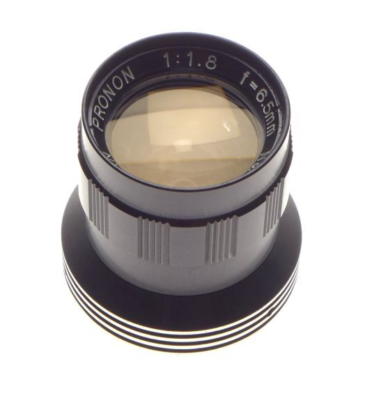Sankyo pronon 1:1.8 f=6.5mm turret 8mm film cine camera lens