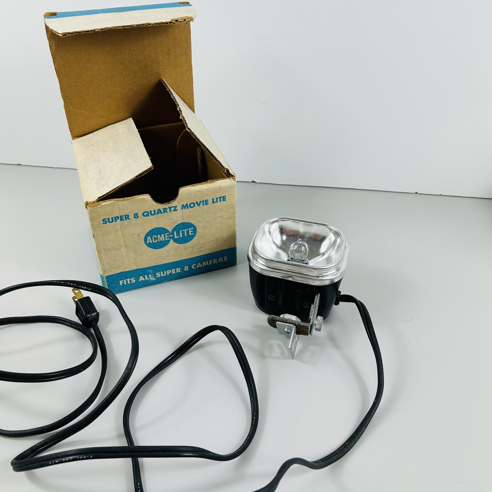 VTG Super 8 Quartz Movie Lite ACME Camera DVY Lamp 709 Cameralite WORKS In Box