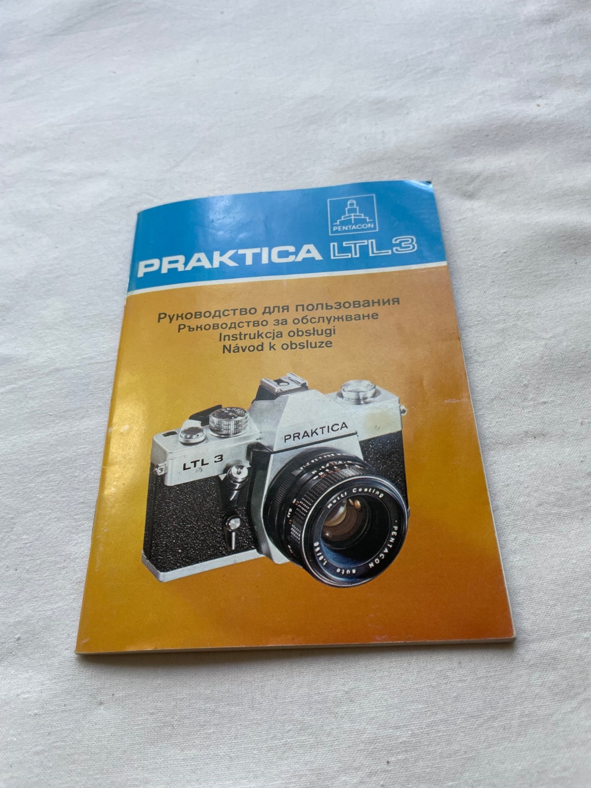 Praktica LTL original Manual in 4 languages – polish, chech, bolgarian, russian