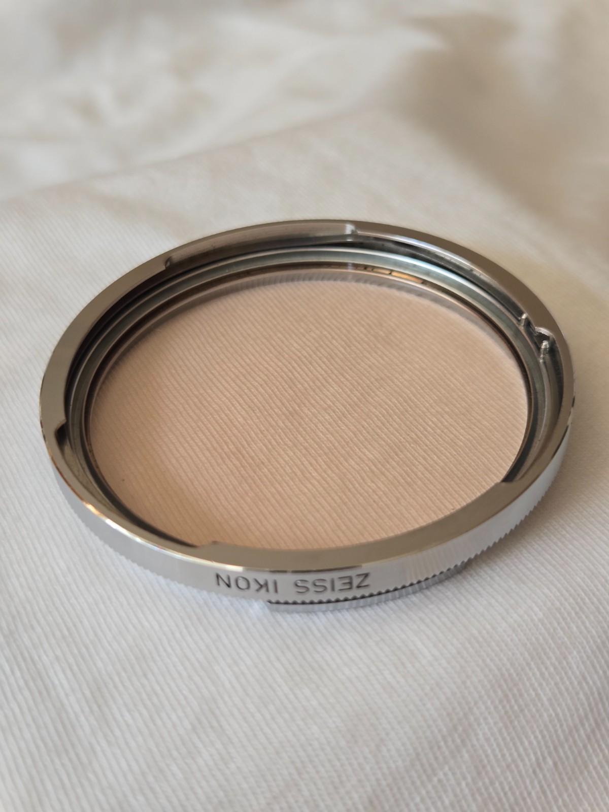 Orig. Zeiss Ikon B56 ( Ikolor C 1x -0) Color Filter for Contarex Lens Chrome