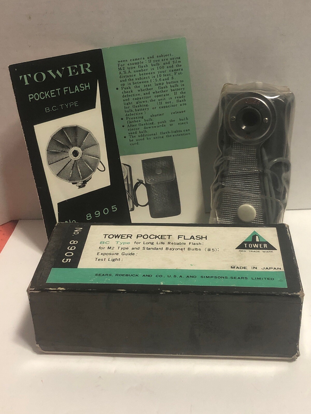 Vintage 8905 Tower Pocket Flaseh Sears Roebuck & Company Made In Japan