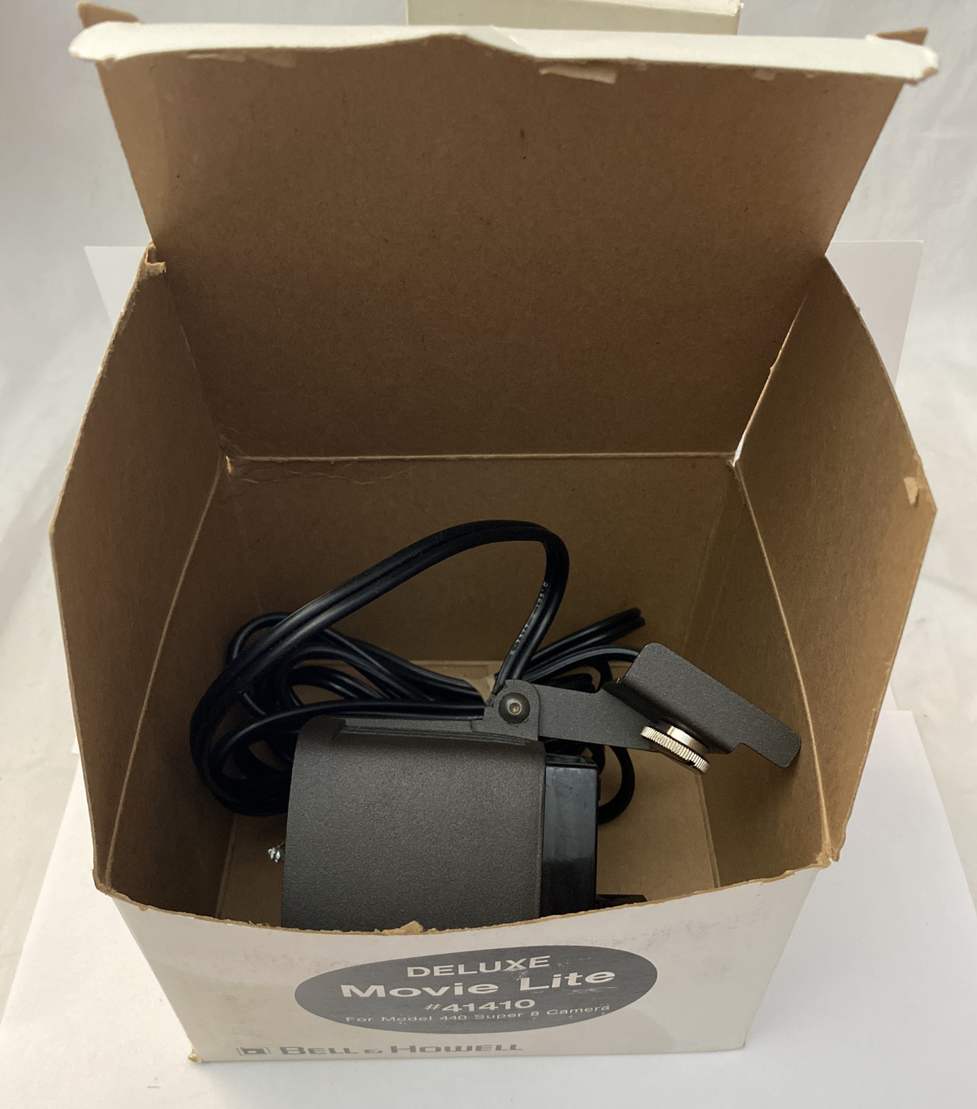 Vintage Bell & Howell Movie Lite #41410 For 440 Super 8 Camera In Box ~ Works!