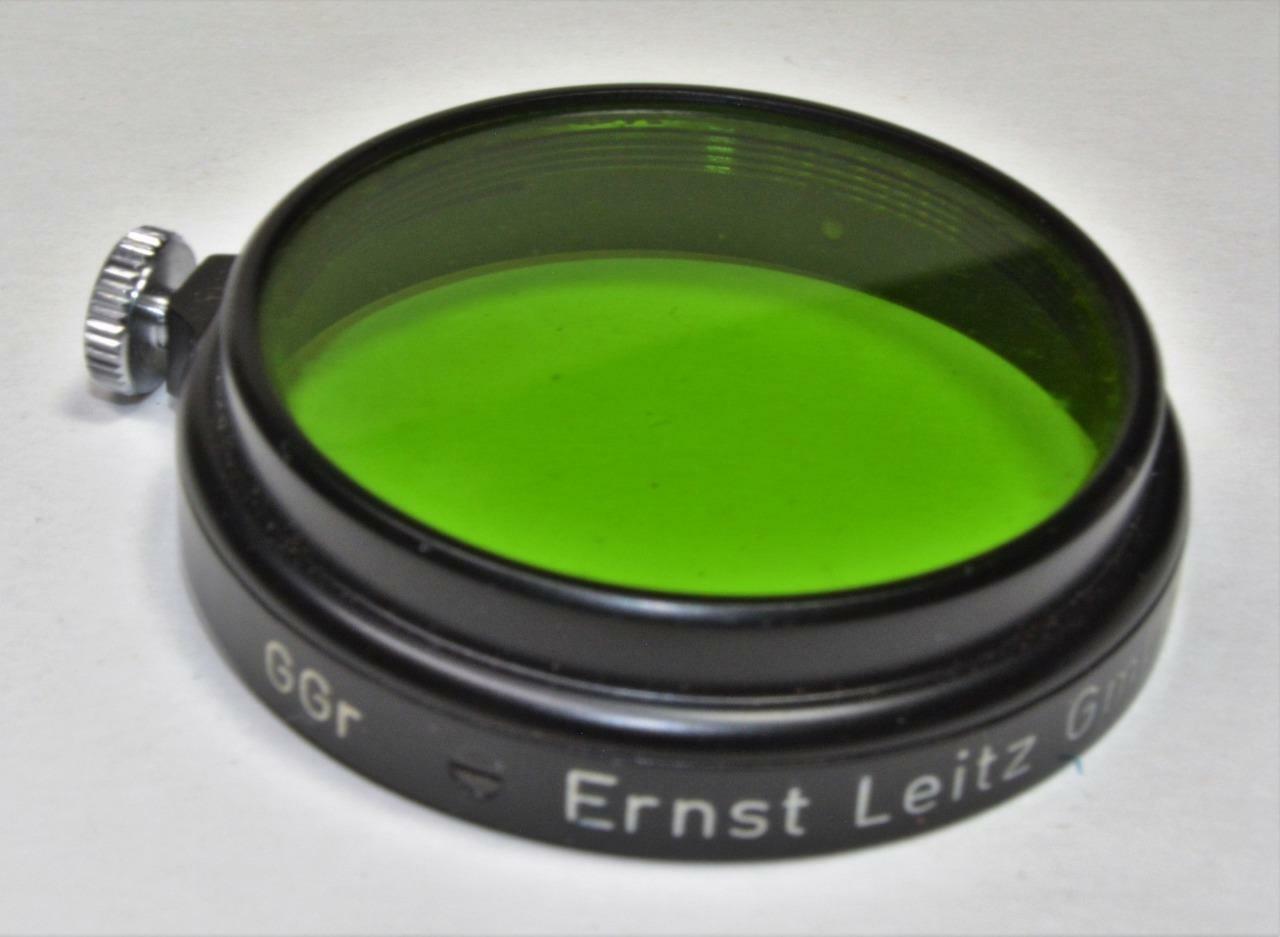 Leica GGr 32mm green filter Ernst Leitz GmbH Wetzlar Germany.w/box