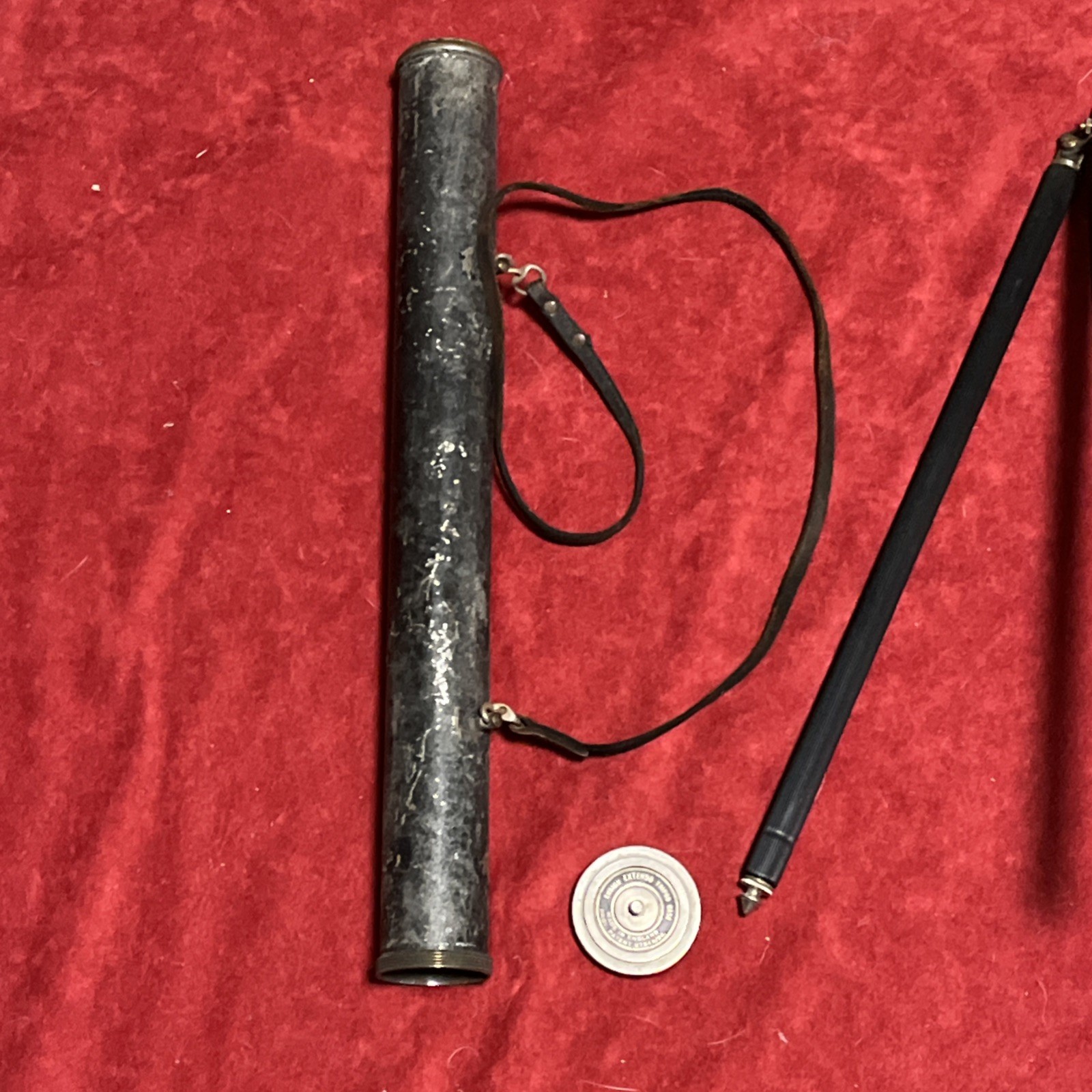 Antique photography film tripod 4 Feet Tall Max Ensign Extendo Tripod With Case