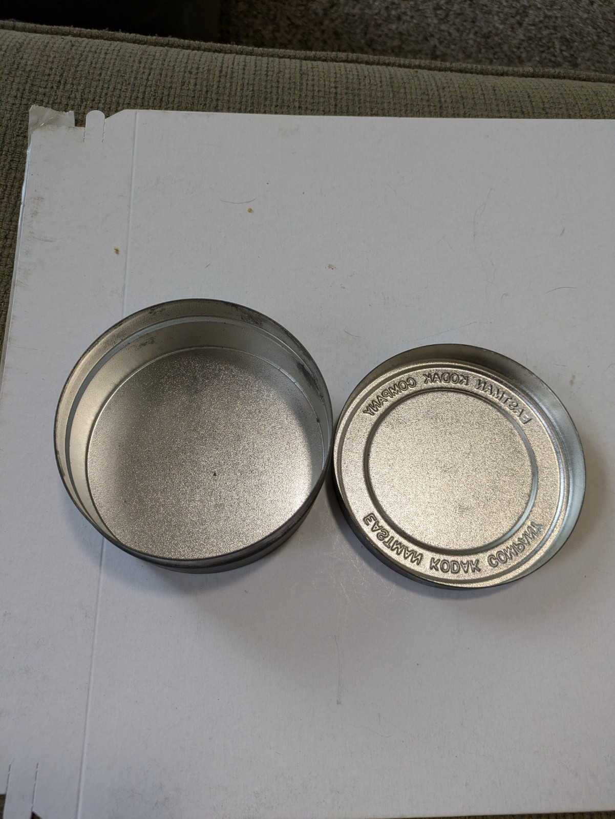 Vintage 16mm Eastman Kodak Empty 4″ x 1 3/4 ” Film Canister