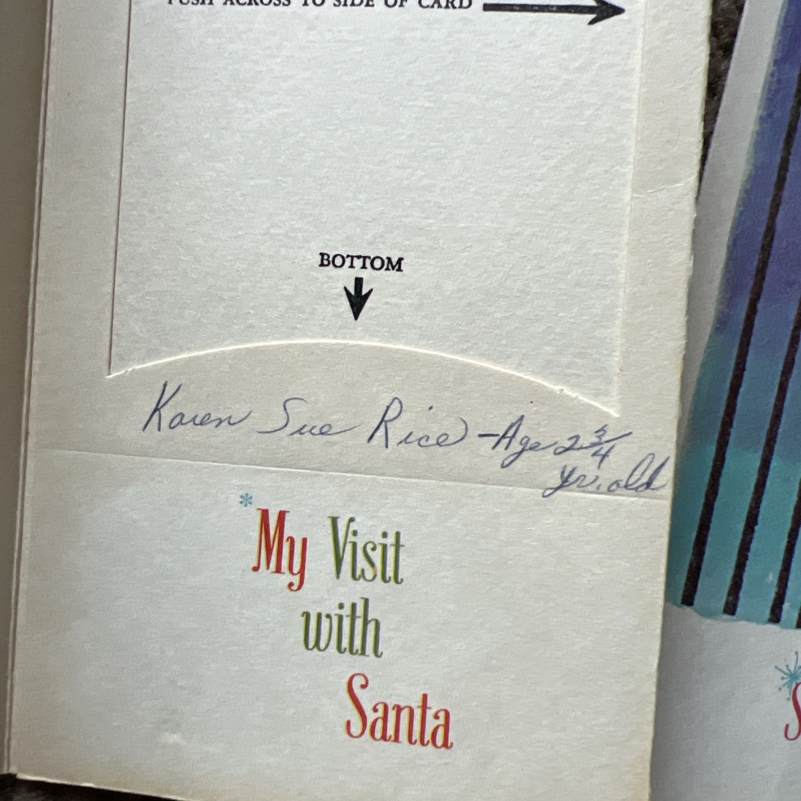 5 VTG 1960’S Photograph CARDS Stock Folder For ” SANTA AND ME ” Photo