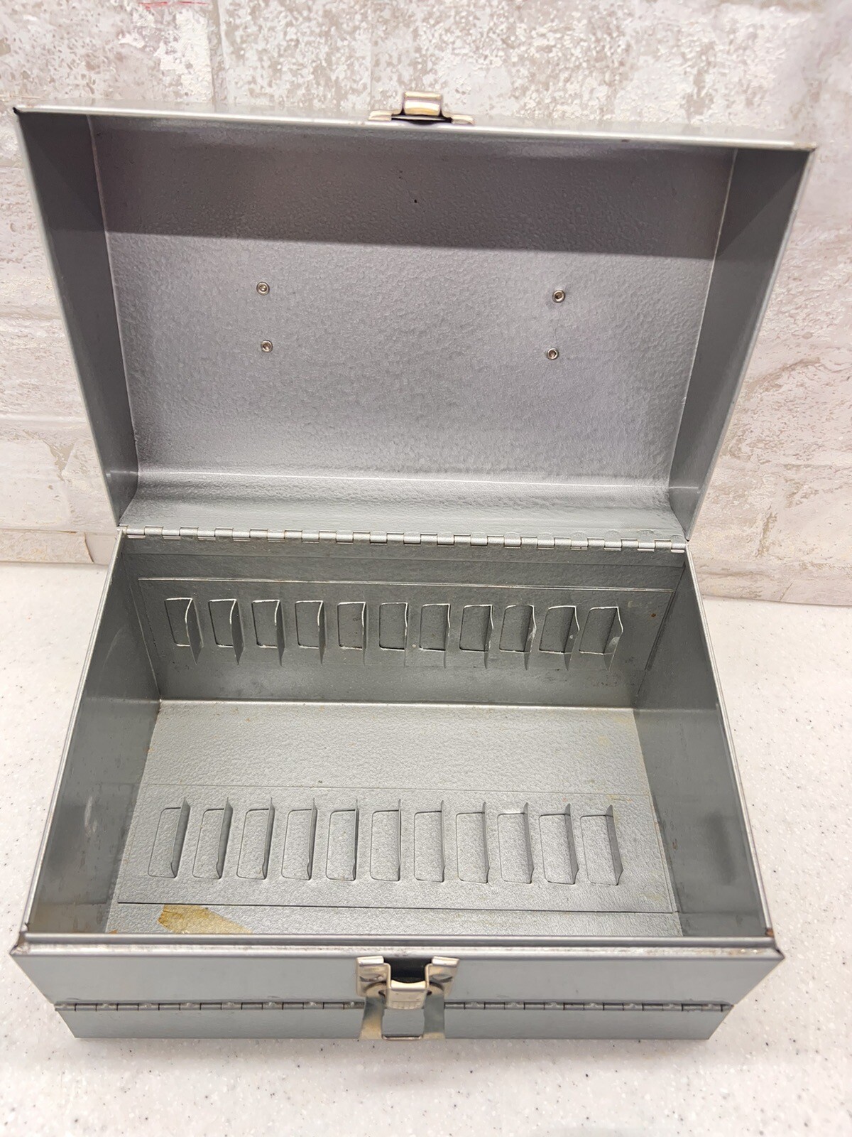 Vintage Logan Deluxe Metal 8 MM Film Chest with 3 Super 8 Reel Containers