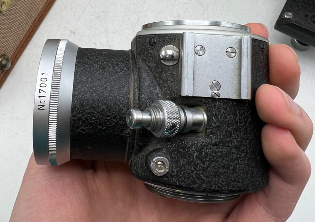 Leitz Leica Visoflex I Focusing Bellows / Mirror Box Finder / Magnifier w/ Case