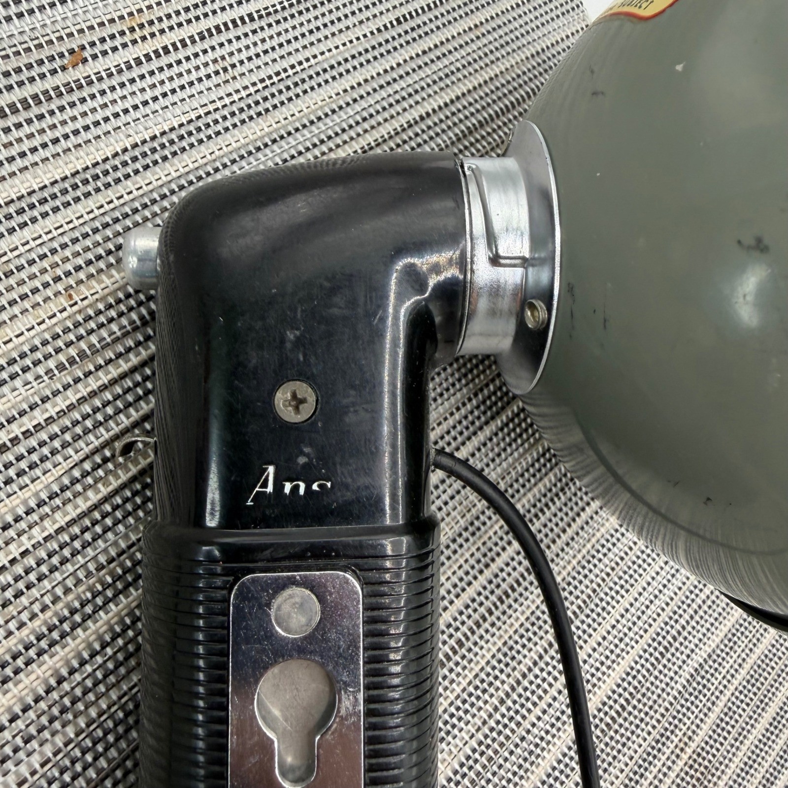 Vintage Ansco Handheld Camera Flash Unit with Reflector and Sync Cord Retro Gear