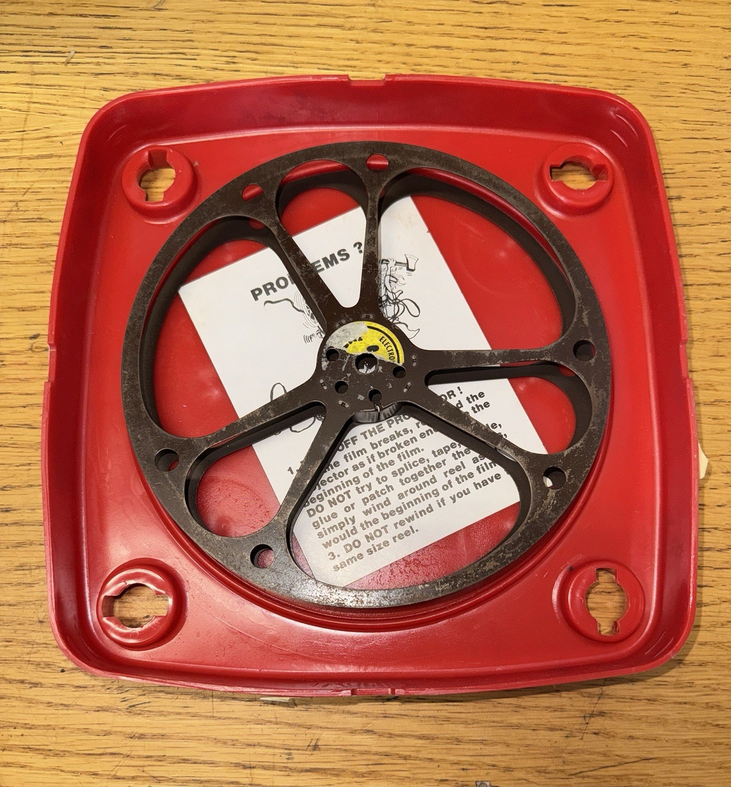 Vintage Plio-Magic 16mm Film Archival Plastic Storage Box 7″ Reel Film & Case