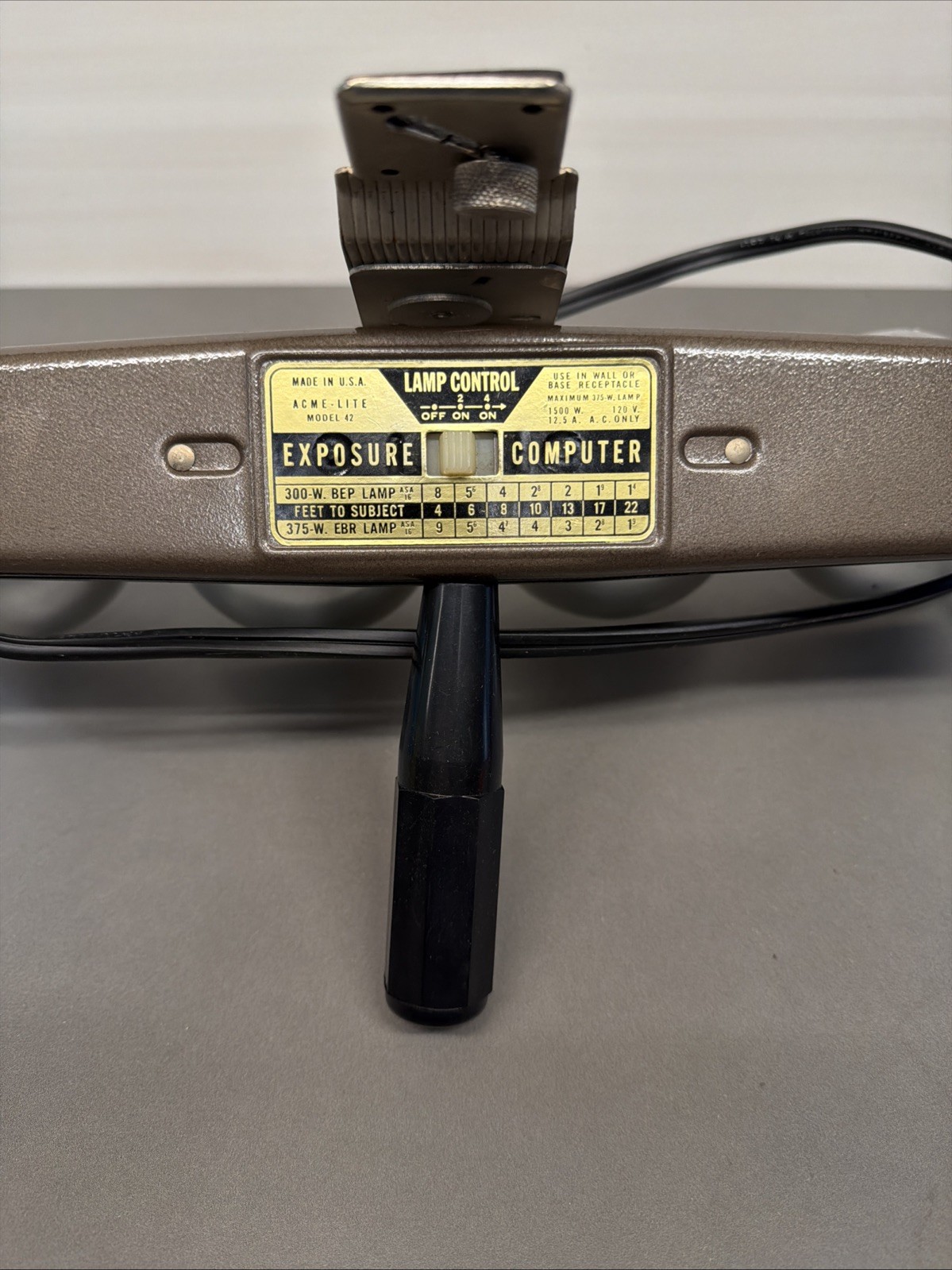 ACME LITE Vintage Movie Film Stage Lighting Model 42 Bt25