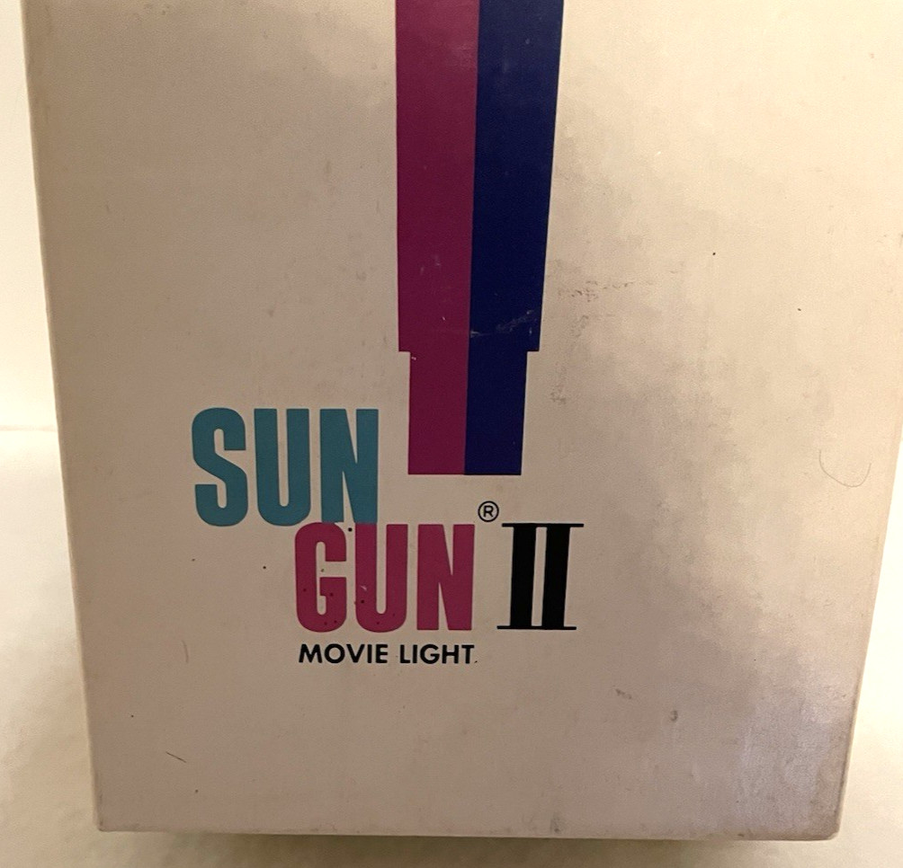 Vintage Sylvania Sun Gun II Movie Light SG- 55 W/ Box Light Cover Tested Works