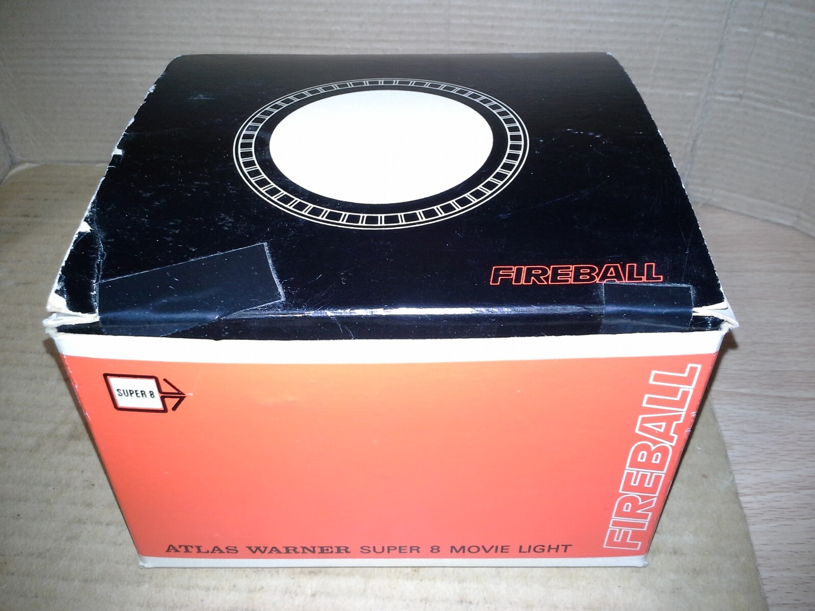 VTG Atlas Warner Fireball Super 8 650 Watt Quartz Lamp Movie Light Working, VGC