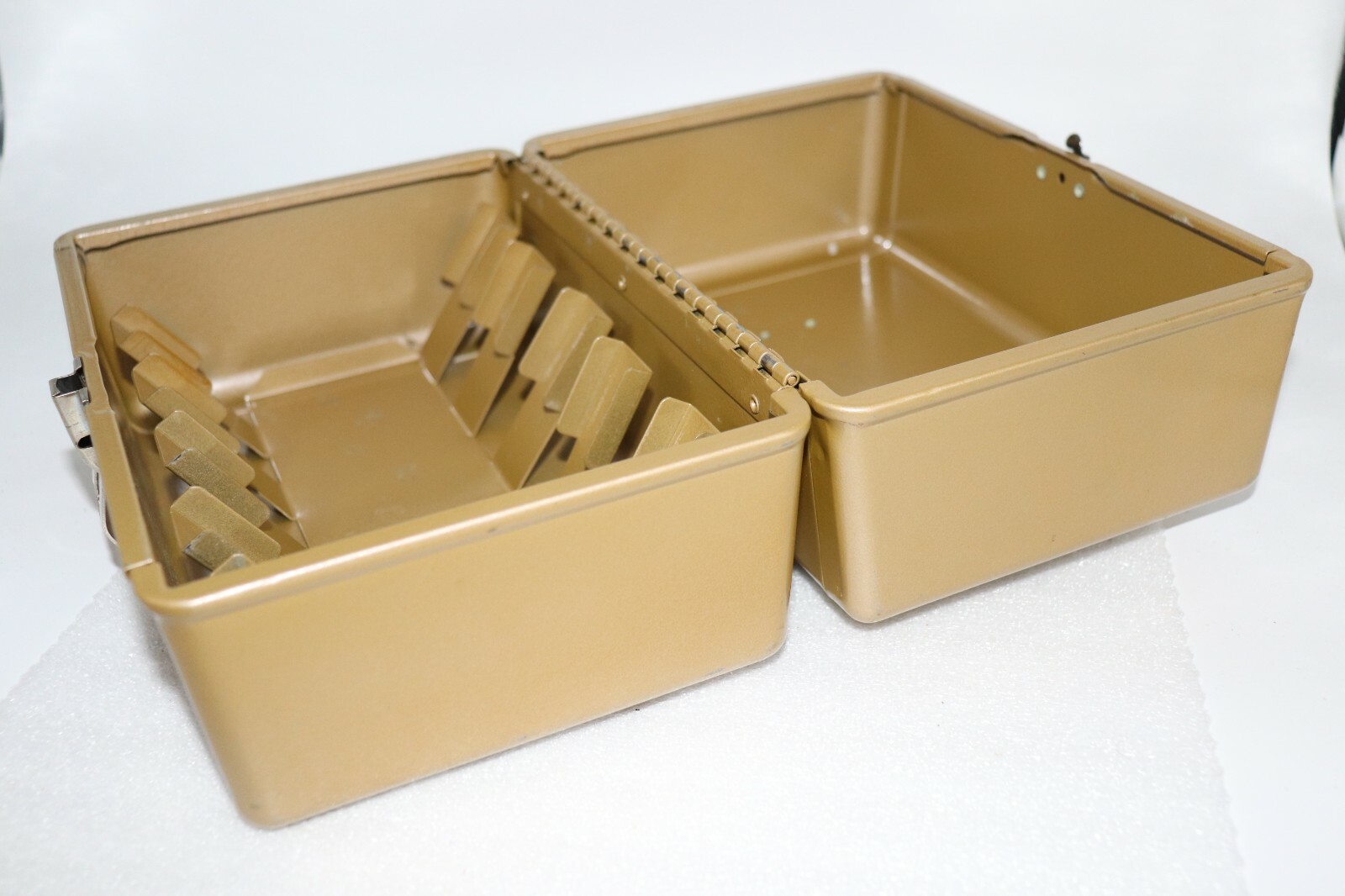 Vintage KENCO Film Tape Reel 10 Slot Metal Box