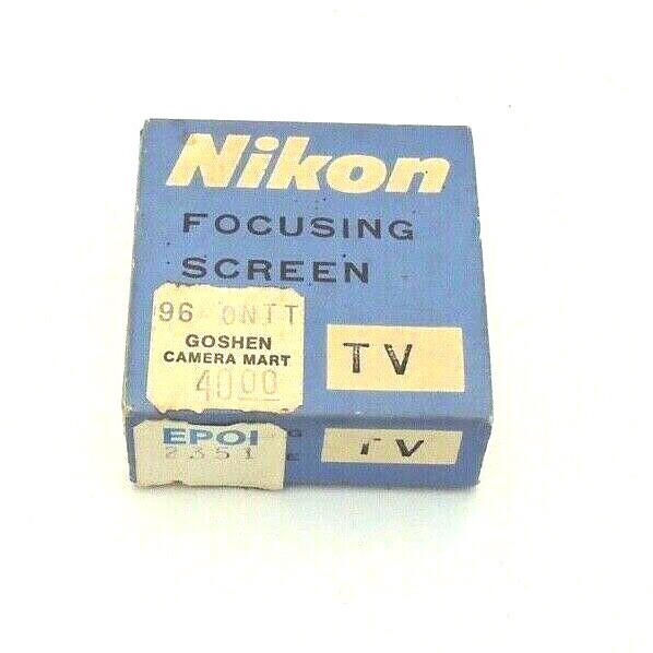 Genuine Nikon Focusing Screen Nikon Type TV / T Japan w/ Box, And Case