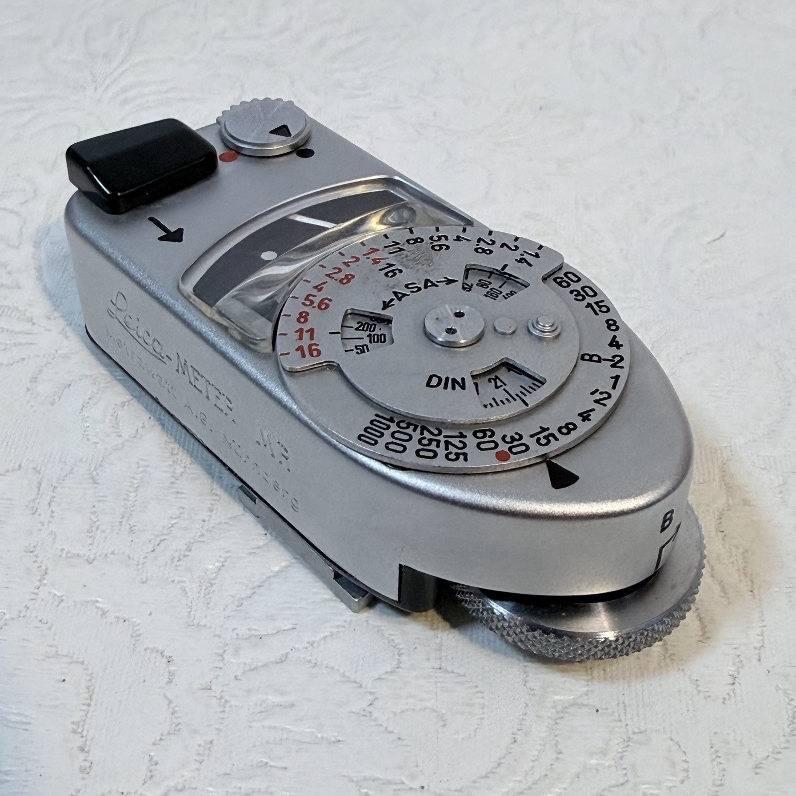 Leica Light Meter MR Chrome For Leica M Camera WORKING Box, Papers, New Battery