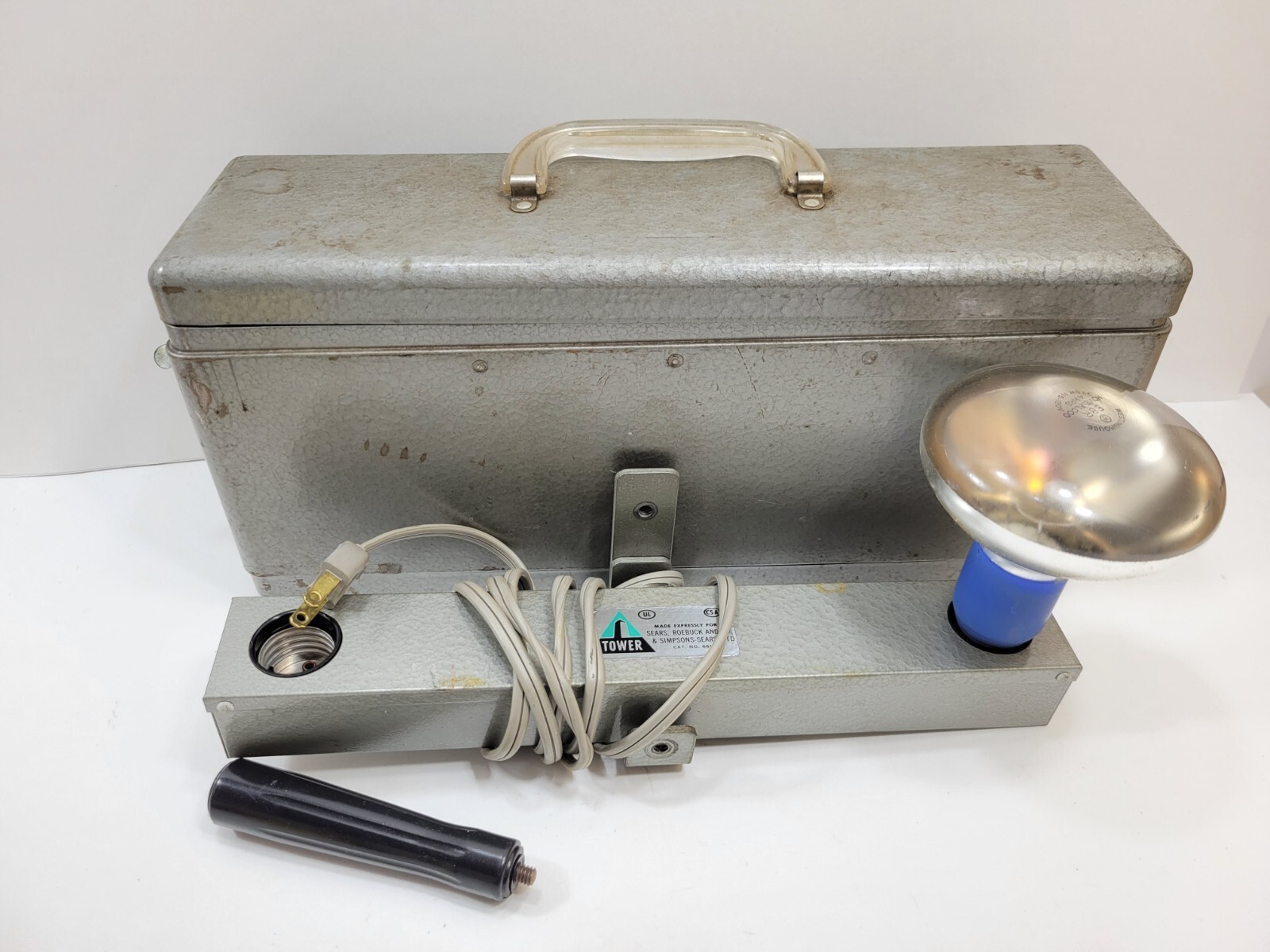 Vintage Sears Tower Flash Flood Light Bar Movie Exposure Flash with Metal Case