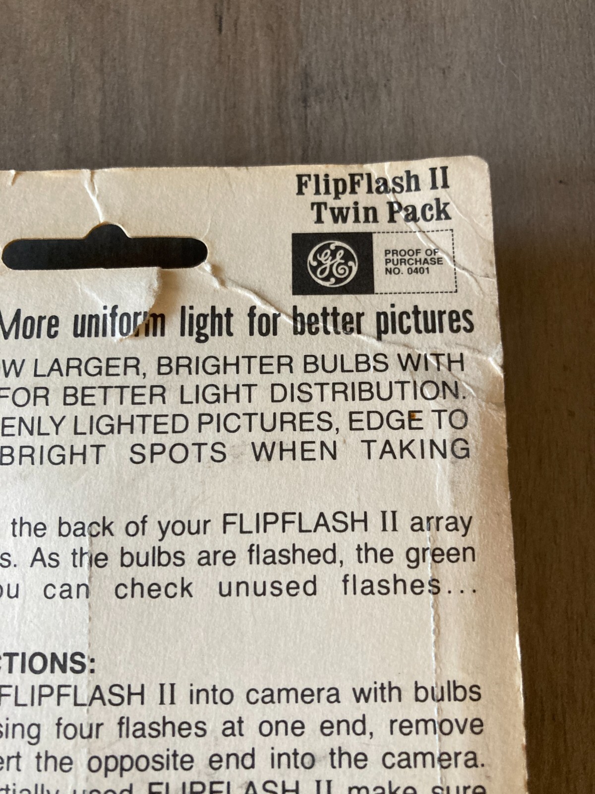 Vintage GE Flip Flash II Twin Pack 2 Bars – 16 Flashes FlipFlash Cameras