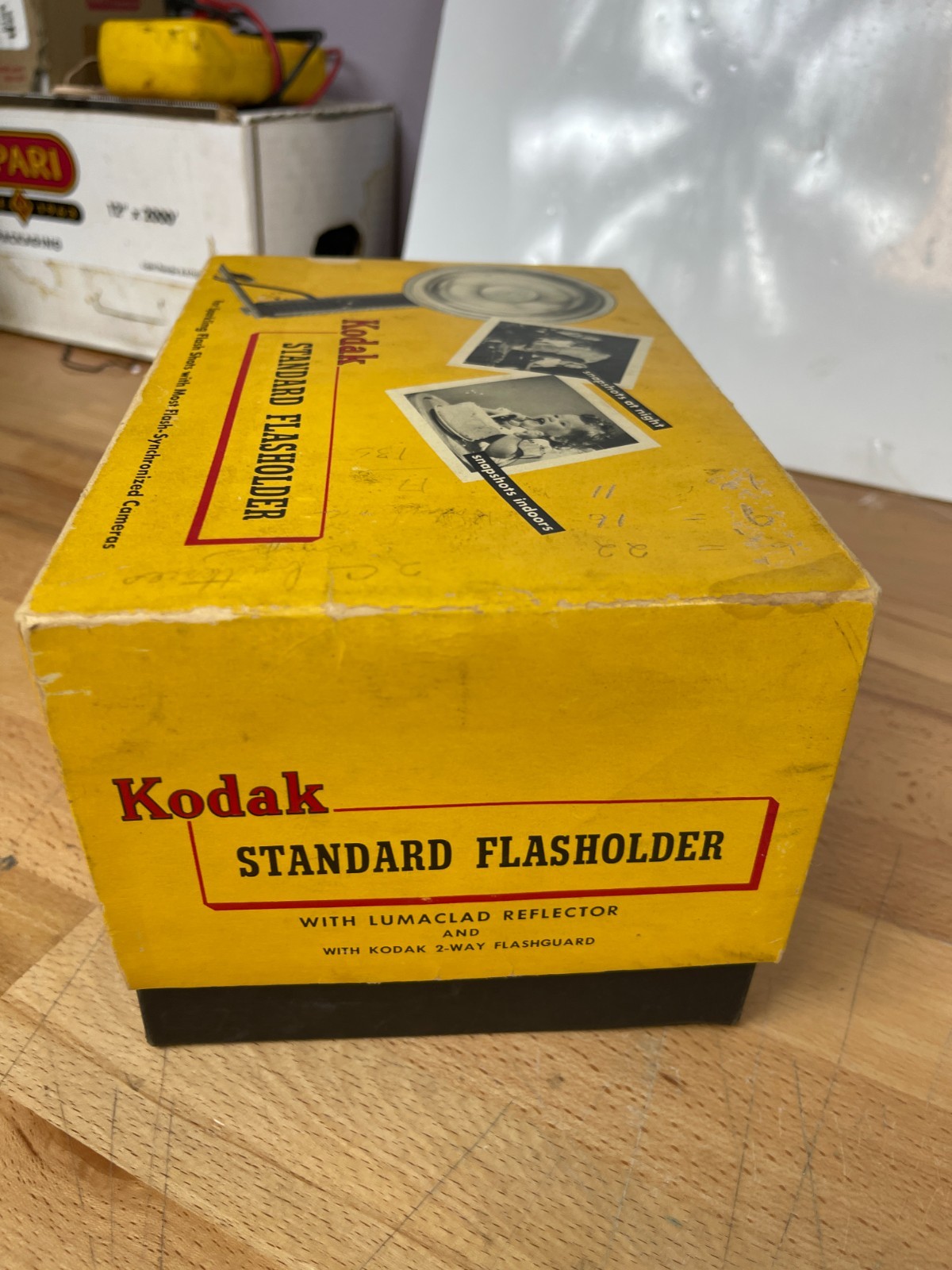 Vintage Kodak Flashholder w/ Box, Film Reel, Flashbulb + Manuals Lot