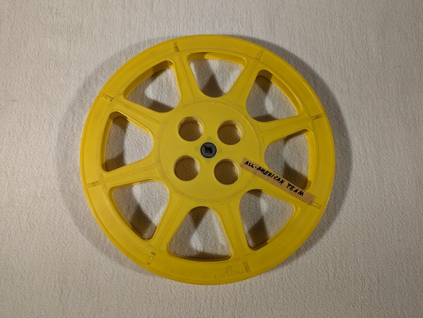 Vtg 8mm or 16mm Film Plastic Reel and Locking Hard Plastic Mailer Case ~ No Film