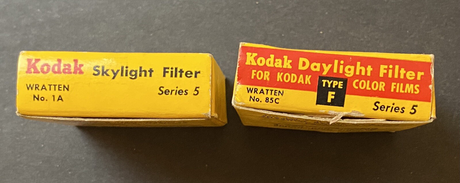 Vintage Camera Filter Lot EdnaLite Chrome Haze Kodak Series 5 Skylite Daylight
