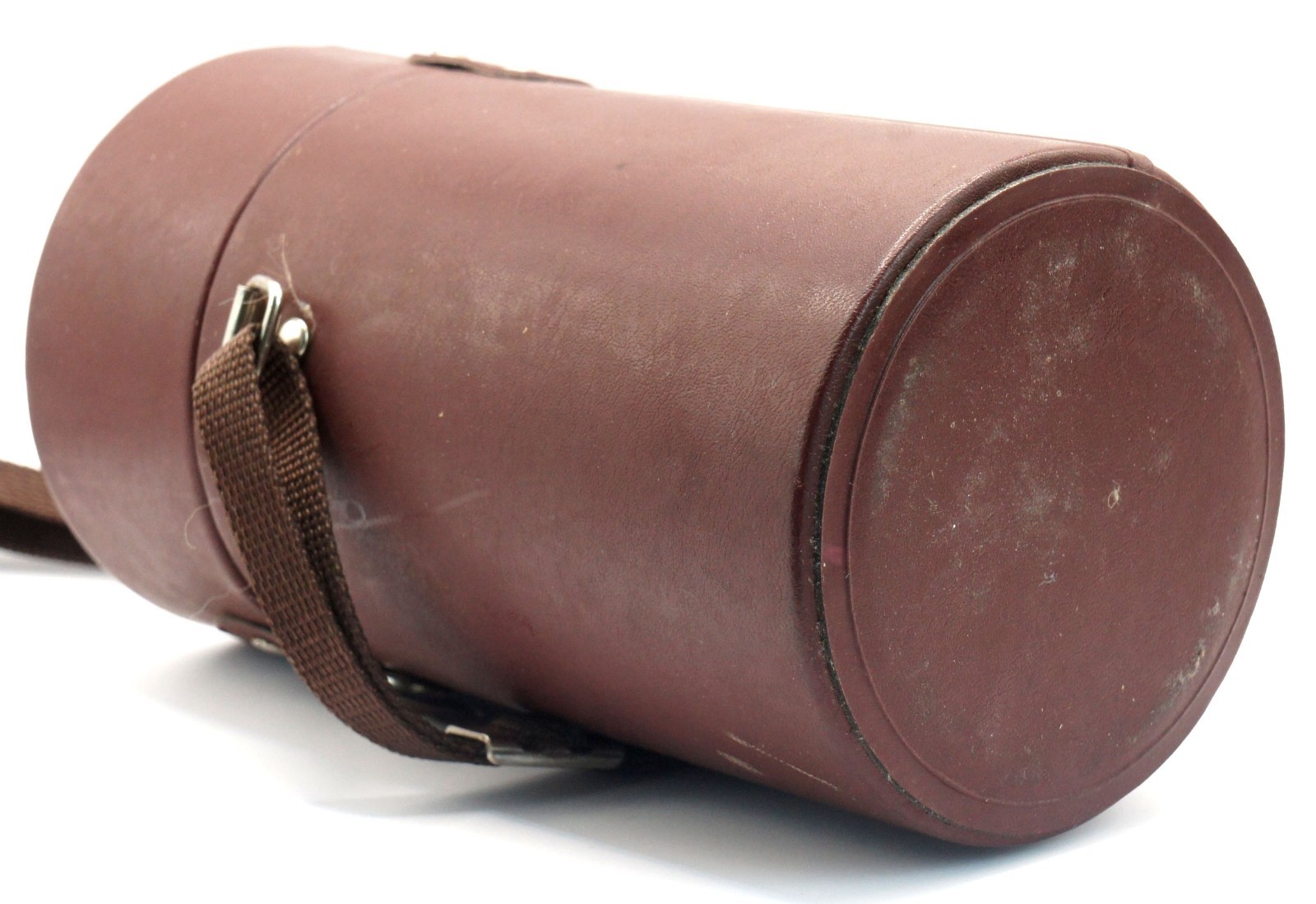 Vintage Carl Zeiss Jena Leather Lens Case Vario-Prakticar 87mm Wide DDR Rare