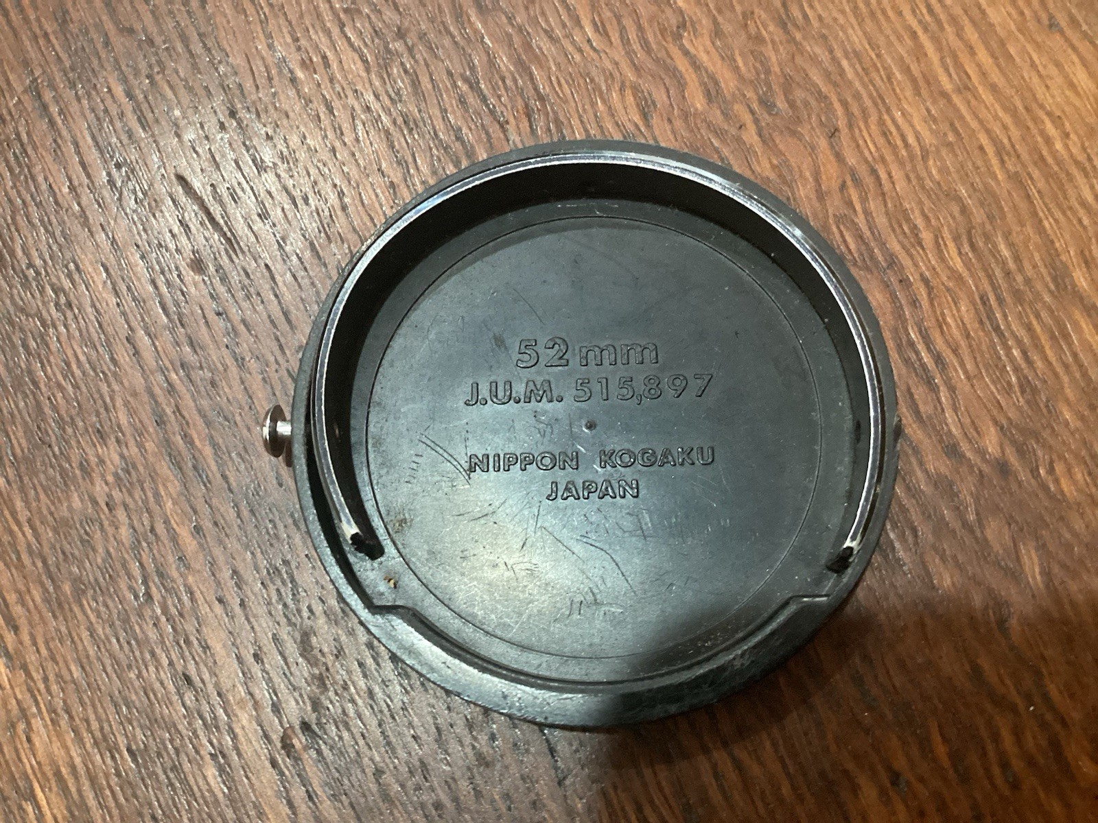 Nikon Lens Cap Vintage – 52mm – Suit Old Various Models c1960’s Japan