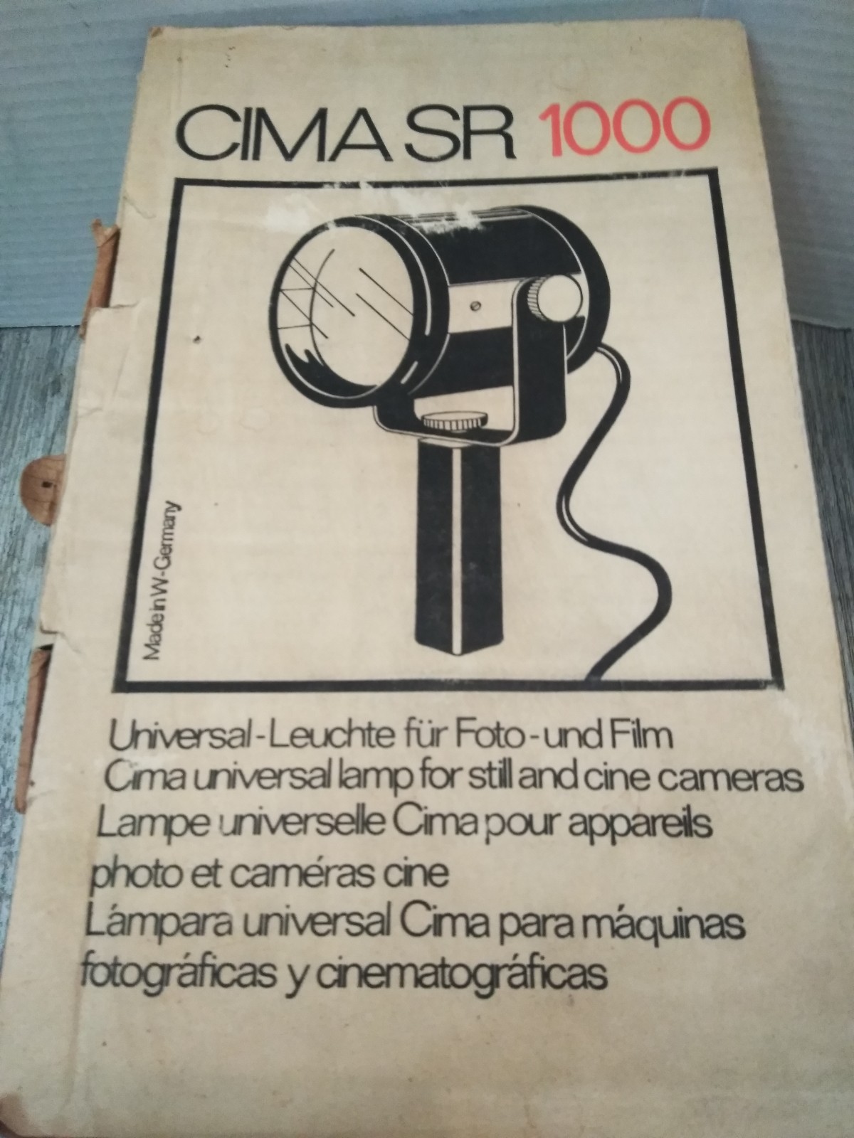 VTG CIMA SR 1000 Universal LAMP FOR CINE CAMERAS, ( NO BULB) W/ Box Germany
