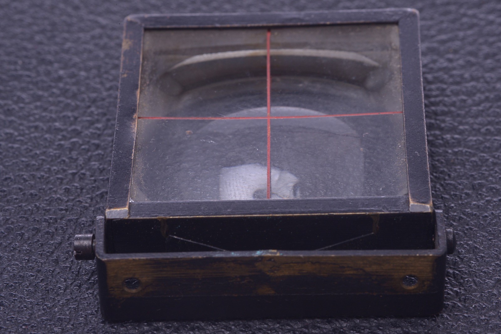 ✅ ANTIQUE FINDER GLASS ELEMENT STEREO CAMERA 9x37x37.5MM SQUARE FRENCH 79-1