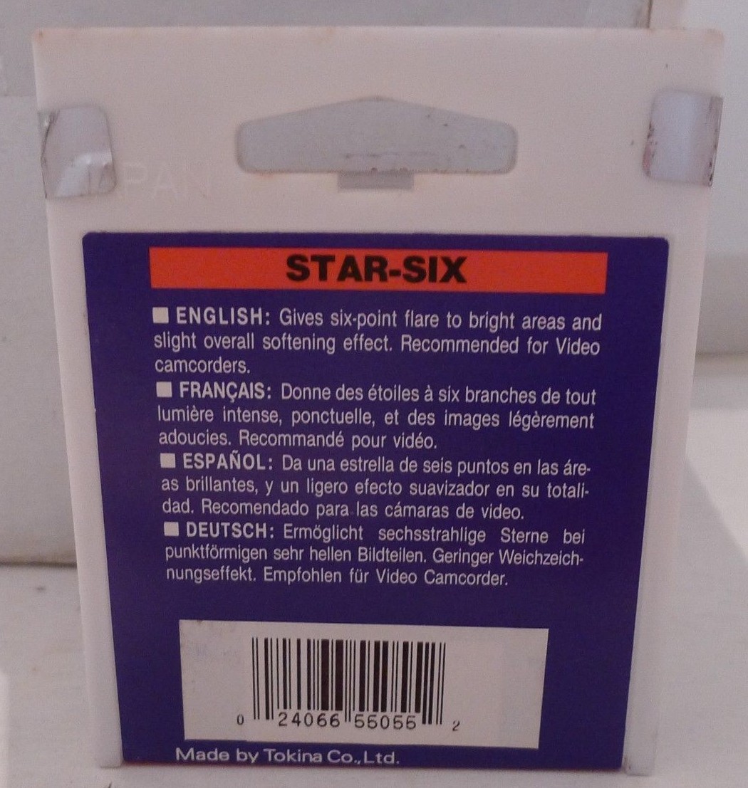 Hoya Star-Six 55mm Filter +Product Case – NEW – Made in Japan