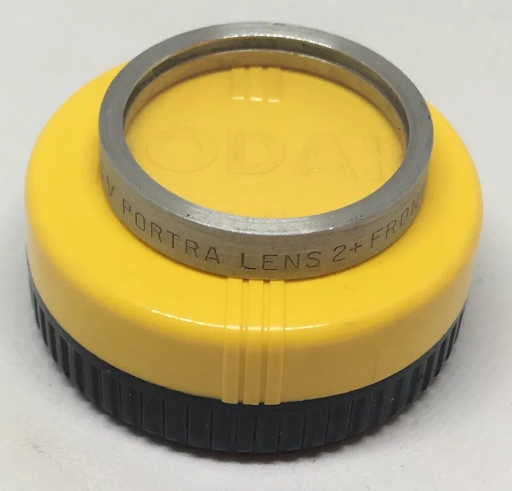 Vintage Kodak Series V Portra Lens 2+ Front In Original Kodak Round Box USA