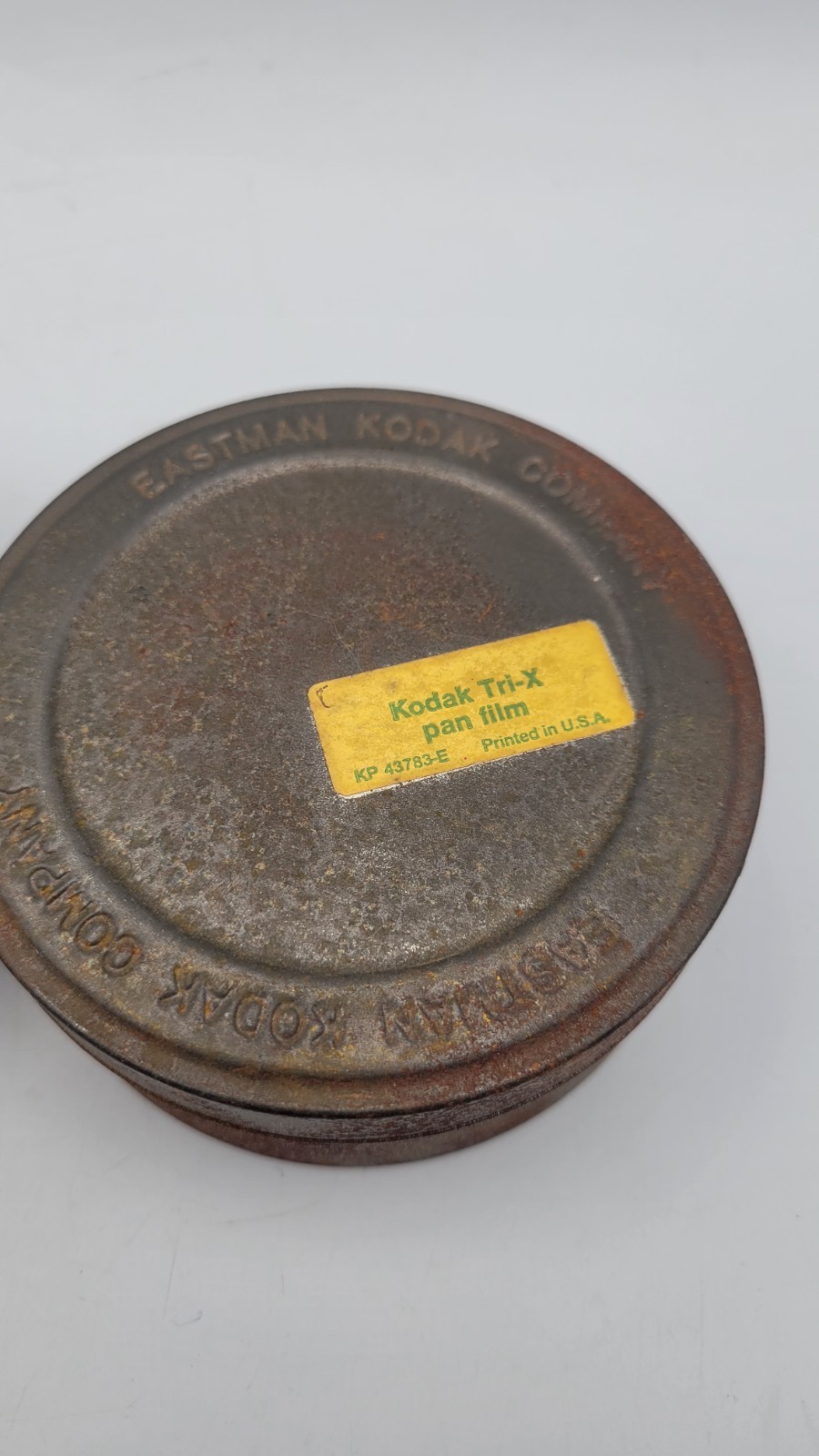Vintage Pair Of Eastman Kodak Company 35mm Tri-X Pan Film 4” Canister Tins