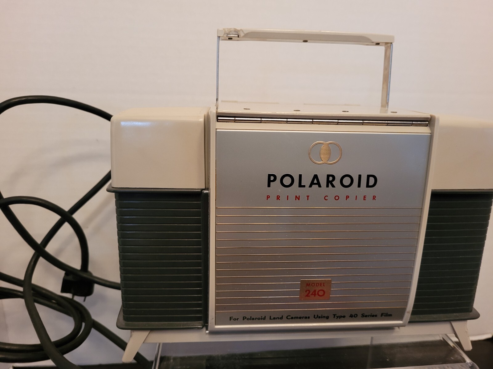 Vintage Polaroid Print Copier Model 240 Original Box & Paperwork