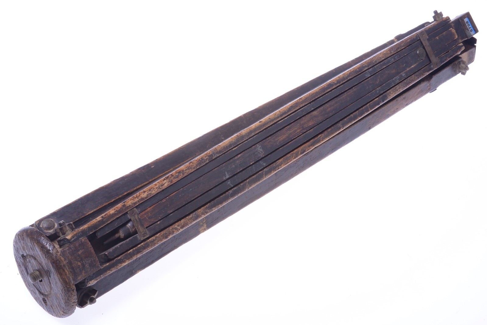 ✅ ANTIQUE WOOD TRIPOD 140CM 55.11″ GLASS PLATE LARGE FORMAT FIELD CAMERA