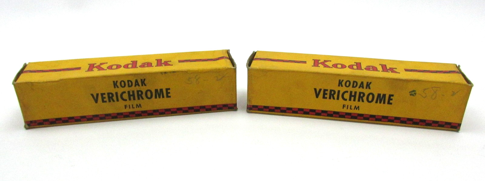 Vintage 1944 Kodak Verichrome Film V-104 Lot of 2 Sealed 5×4″
